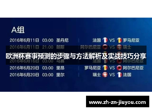 欧洲杯赛事预测的步骤与方法解析及实战技巧分享